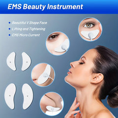 FHC Intelligent EMS Facial Massager Low-Frequency Pulse Crescent Facial Cleansing And Firming Facial Muscle Beauty Device