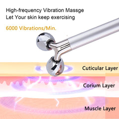 3D Roller Massager Facial Lifting Massager Skincare 360 Rotate Eye Massage Instrument Electric Vibrating Beauty Relaxation Tool