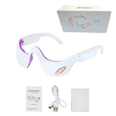 Miitina LED Microcurrent Pulse Eye Massager Relieves Eye Fatigue, Fades Dark Circles, Wrinkles, Heat Treatment,Eye Beauty Device