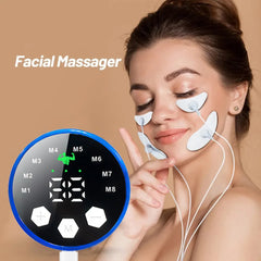 FHC Intelligent EMS Facial Massager Low-Frequency Pulse Crescent Facial Cleansing And Firming Facial Muscle Beauty Device