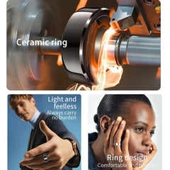 R6Pro Smart Ring 2025, Heart Rate, Blood Oxygen, Sleep Health Tracker, Men smart rings for woman iphone iOS Android Compatible