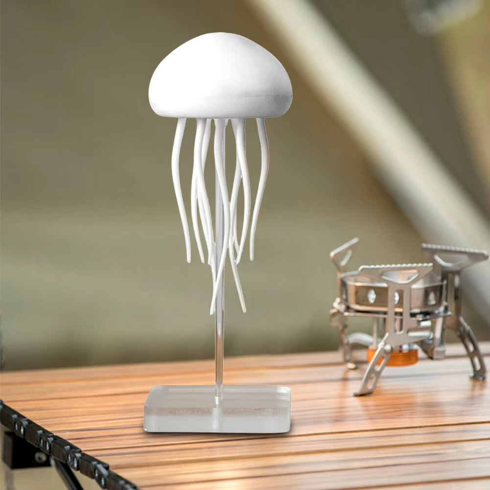 Cartoon Jellyfishshape Night Light Voice Control Typec Charging LED Night Lamp RGB Atmosphere Gradient Bedside Lamp for Gifts