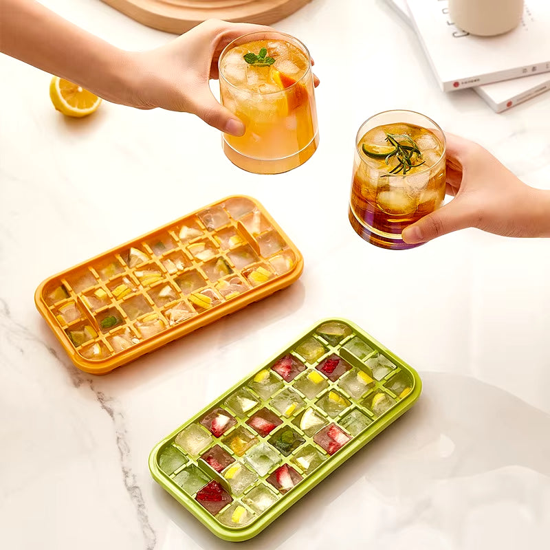 64 Grid Ice Cube Makers Mold One Key Release Whisky Cocktail Vodka Ball Ice Mould Bar Party Kitchen Ice Box Ice Cream Maker Tool