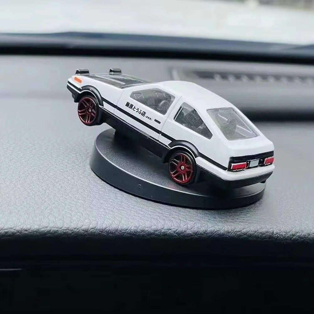 AE86 Drift Rotating Auto Turning Gyroscope Alloy Car Model Interior Center Console Decorative Ornaments Christmas Holiday Gifts