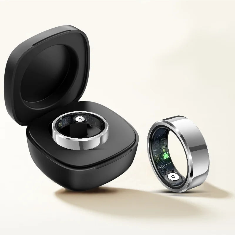 R6Pro Smart Ring 2025,  Heart Rate, Blood Oxygen, Sleep Health Tracker, Men smart rings for woman iphone  iOS Android Compatible