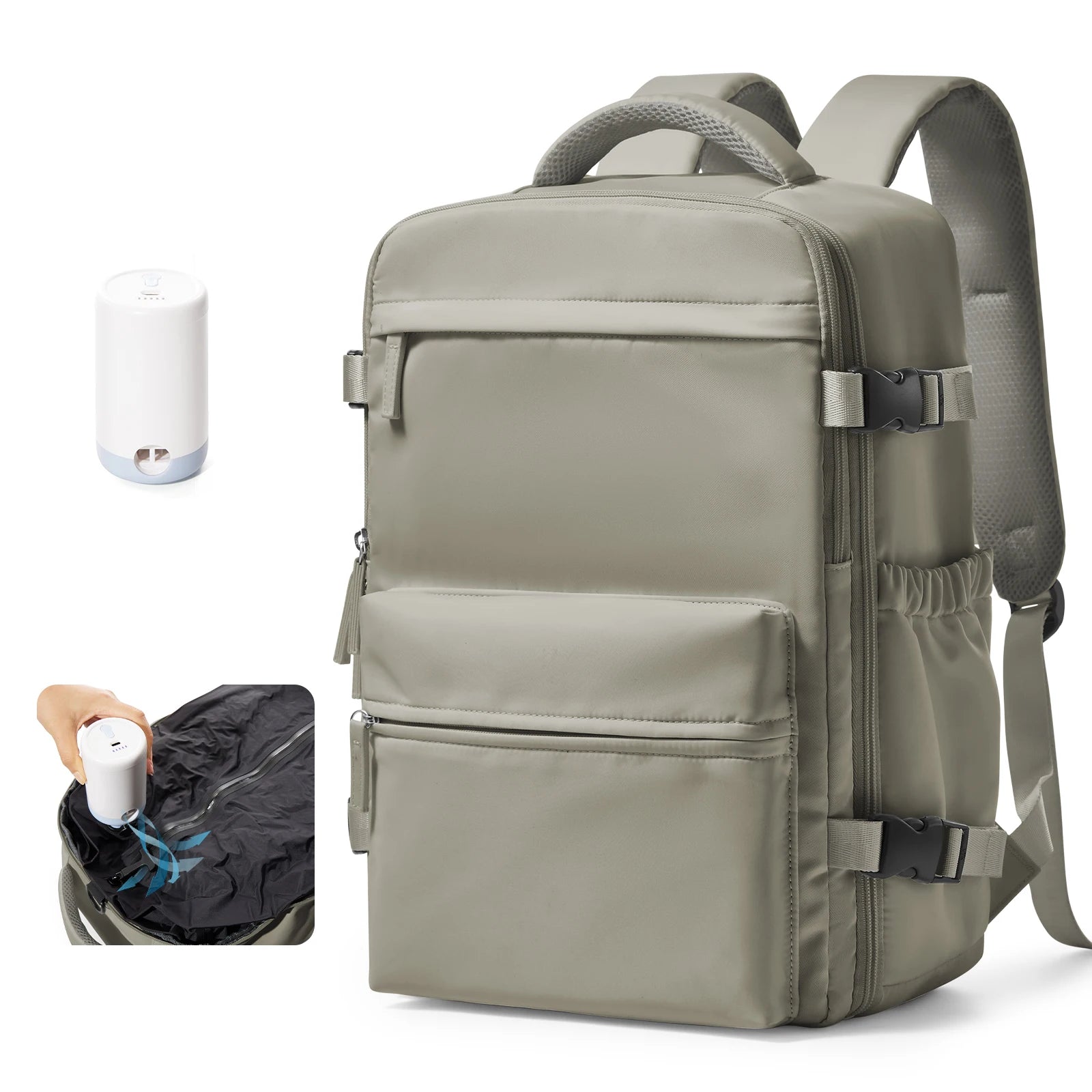 Ryanair Backpack Travel Cabin Airplane 40x20x25, Air Vacuum compression Backpack, Women Men Backpack Business Laptop Bag Handbag
