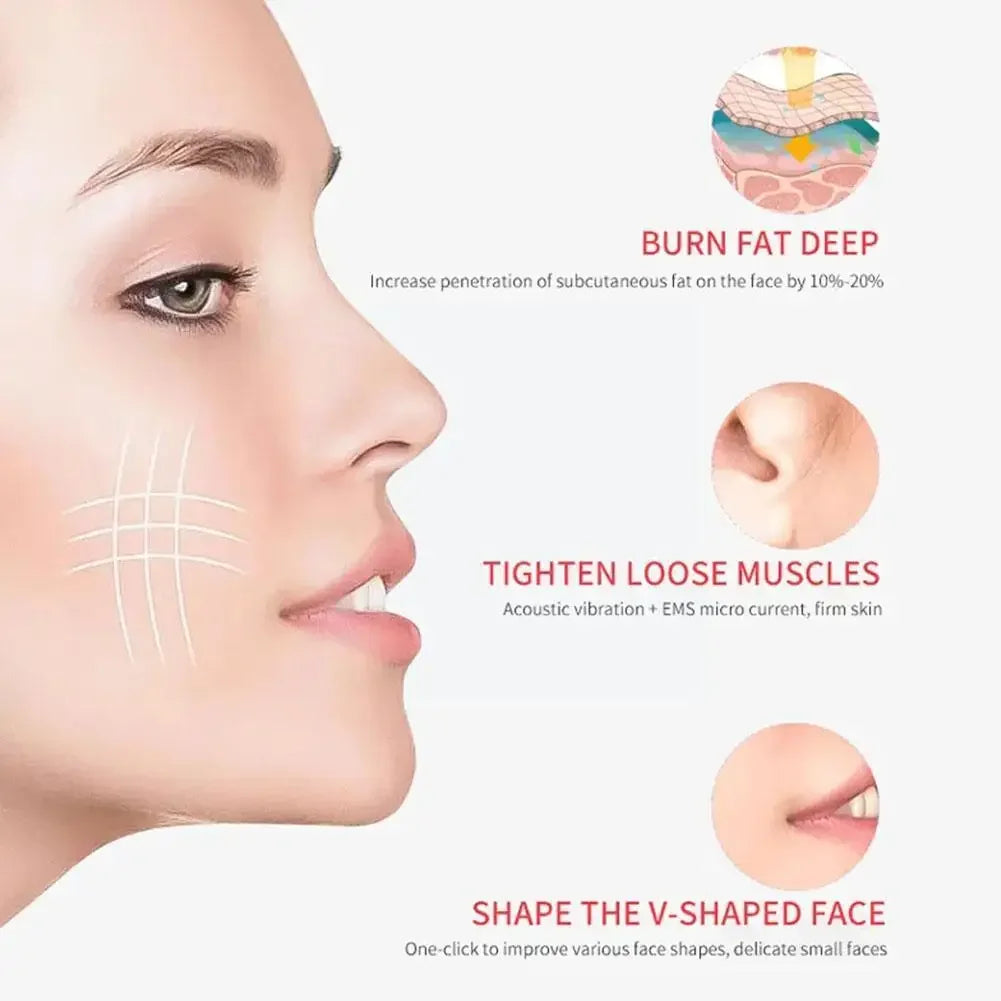 V-Face Shaping Massager EMS Vibration Facial Lifting Massager Smart Electric Microcurrent Face Lift Machine Beauty Health Tools