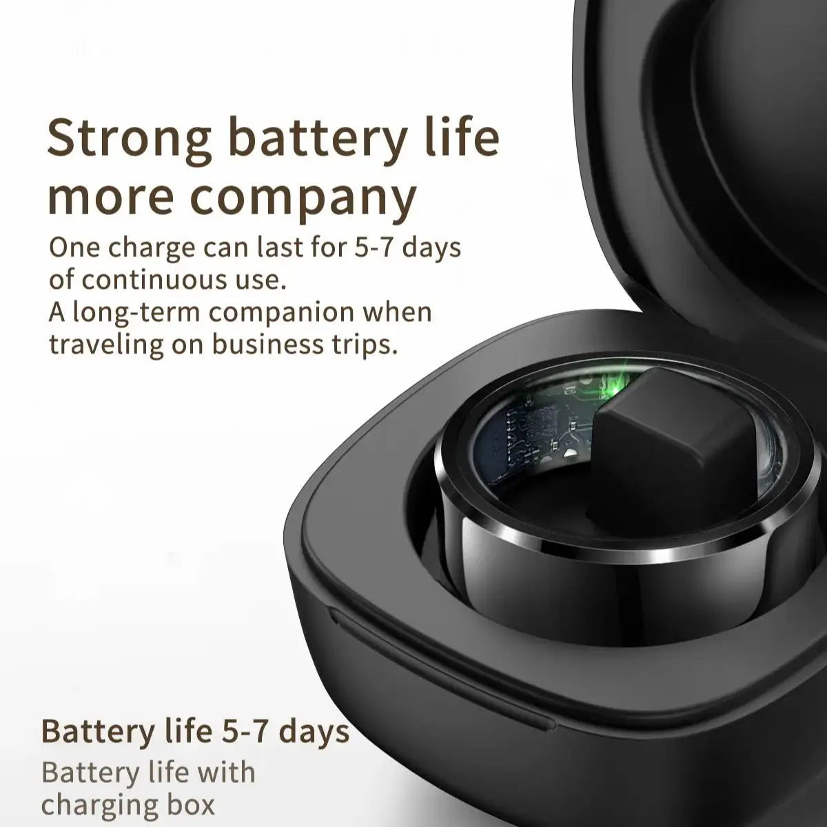 R6Pro Smart Ring 2025,  Heart Rate, Blood Oxygen, Sleep Health Tracker, Men smart rings for woman iphone  iOS Android Compatible