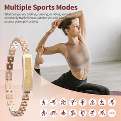 Fashion Smartwatch for Couple GPS Sport Fitness Bracelet Band Heart Rate Sleep Monitor Smart Wristband IP68 Waterproof Pedometer