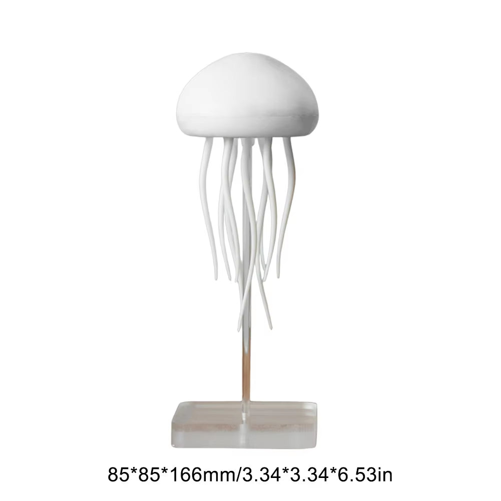 Cartoon Jellyfishshape Night Light Voice Control Typec Charging LED Night Lamp RGB Atmosphere Gradient Bedside Lamp for Gifts