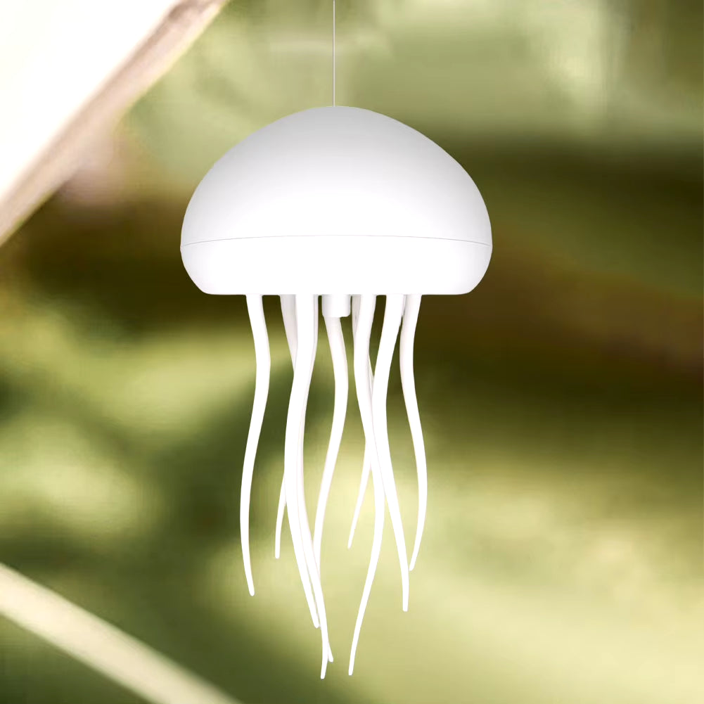 Cartoon Jellyfishshape Night Light Voice Control Typec Charging LED Night Lamp RGB Atmosphere Gradient Bedside Lamp for Gifts